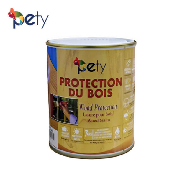 LASURE POUR BOIS SATINE ACAJOU 750 ML PETY