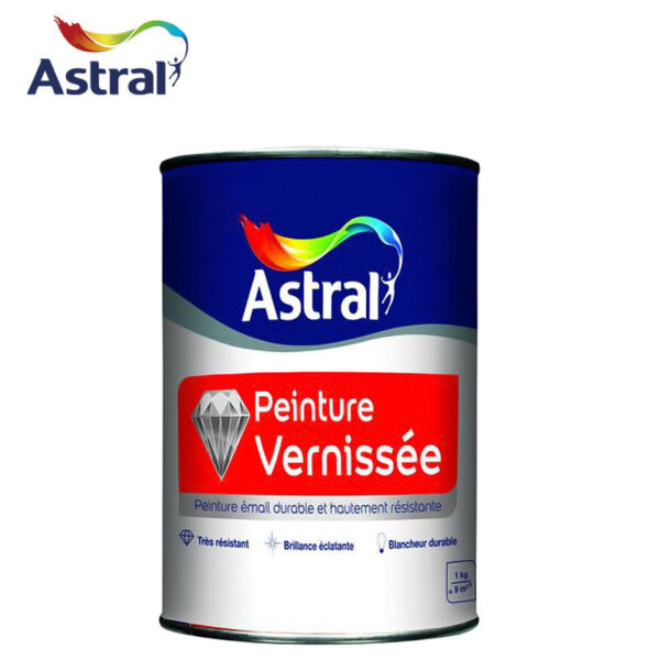 PEINTURE VERNISSE BLANC 1KG ASTRAL
