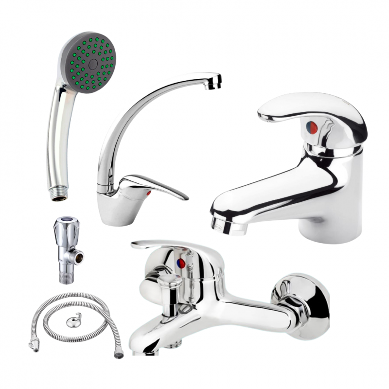 lot-de-5-robinets-mitigeur-azr-argent-shopping-en-ligne-last-price-tunisie Mélangeur Bain Douche Monastir